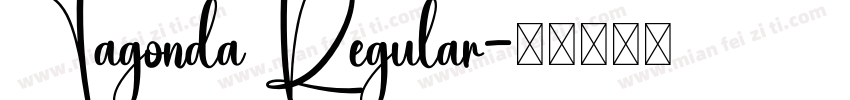 Tagonda Regular字体转换